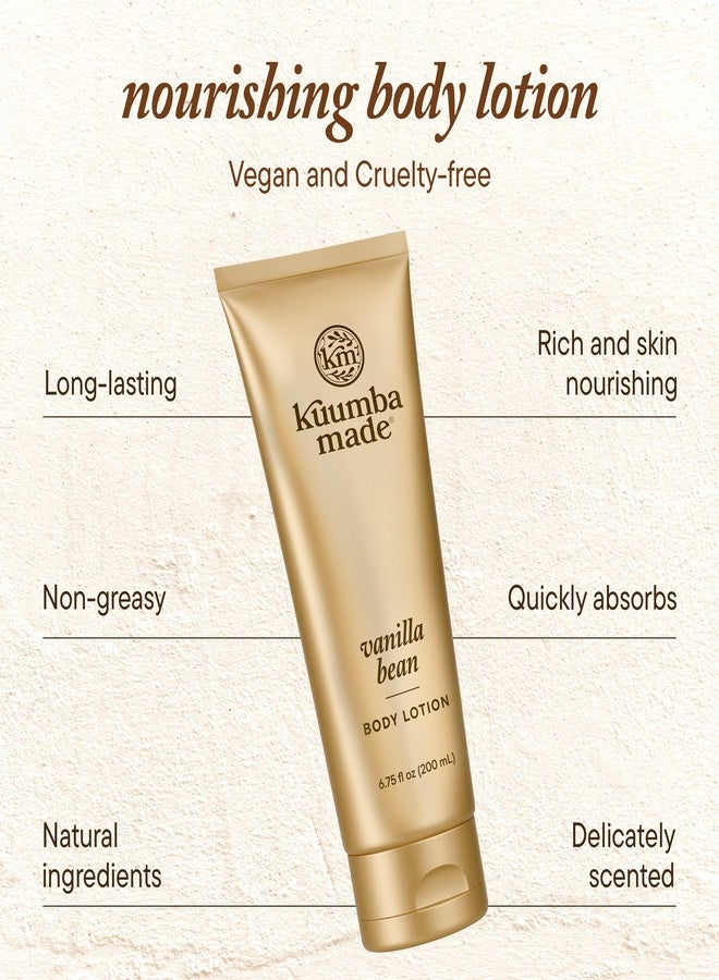 Kuumba Made Vanilla Bean Body Lotion, Hydrating Daily Moisturizer with Shea Butter & Botanical Oils, Vegan, 6.75 Oz - Image 5